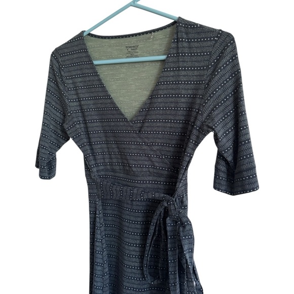 Toad & Co Organic Cotton Blend Cue Wrap Dress, Size XS - Picture 3 of 10